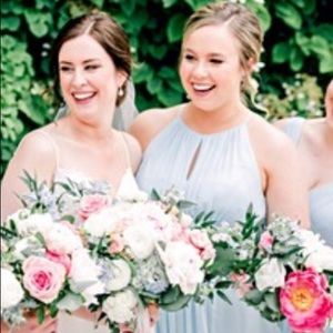 Azazie Bonnie Bridesmaid Gown in Sky Blue